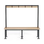 Bench Seat With Overhead Hanging Rail