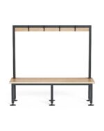 Bench Seat With Overhead Hanging Rail