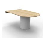 Drum Base D-End Table