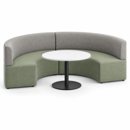 Quartz Curved Modular Lounge with round table