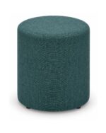 Round 400 Ottoman - Keylargo Teal fabric